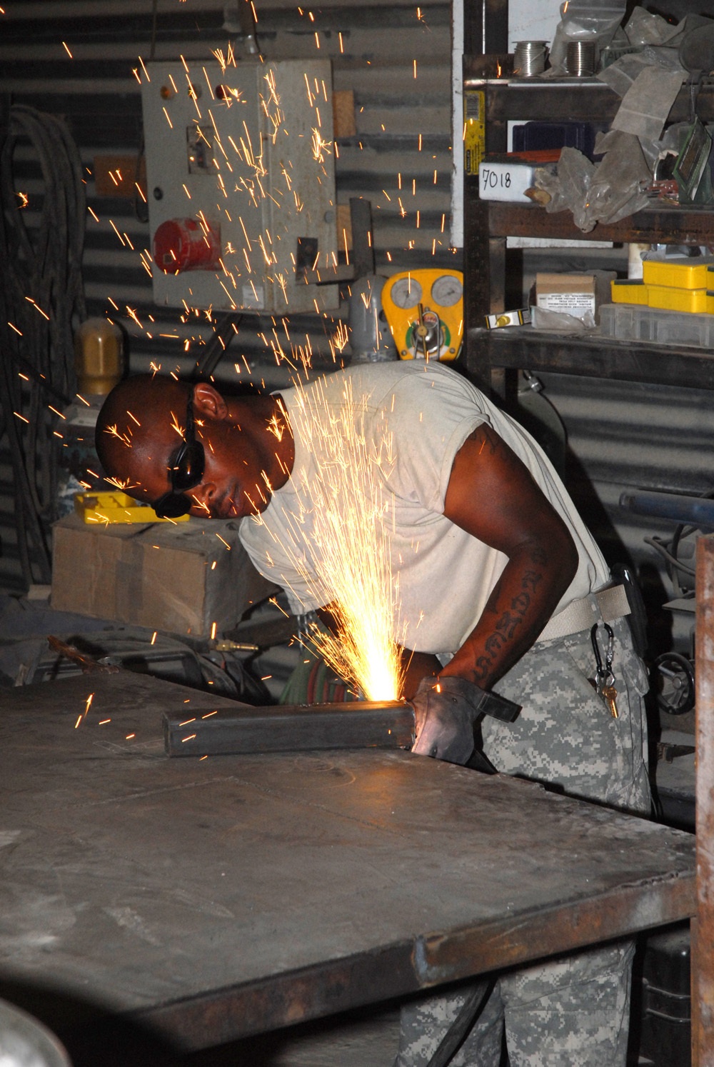 Maintenance troops keep FOB running