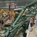 Lifting concrete from I-35 collapse