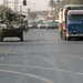 Soldiers Patrol throught the streets of Baghdad