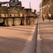 Soldiers Patrol throught the streets of Baghdad