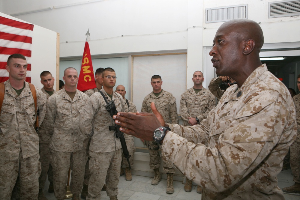 Sgt. Maj. of the Marine Corps Visits II MEF