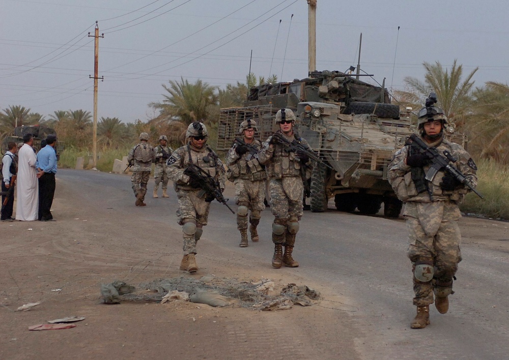 DVIDS - Images - Stryker Troops Patrol Rashidiyah [Image 8 of 8]