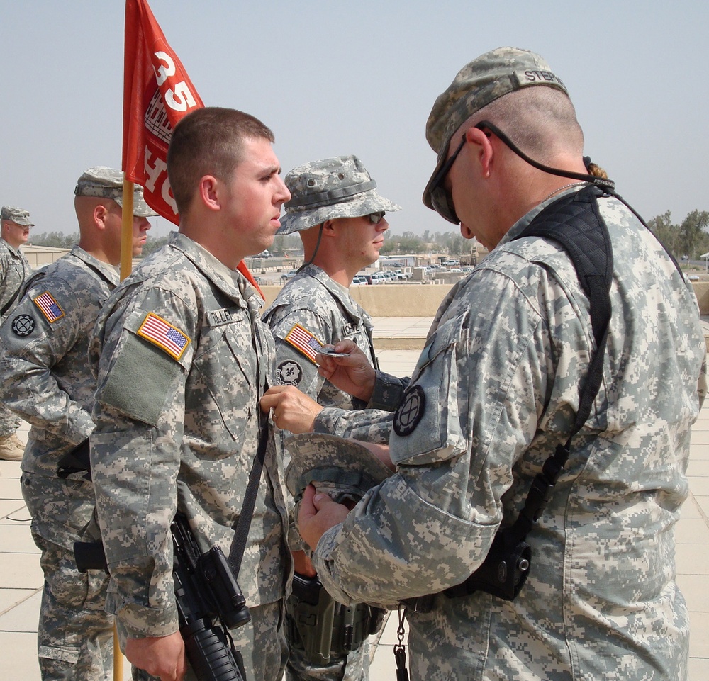 35th Engineer Brigade Soldiers promoted