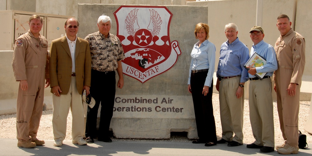 Congressional delegates visit U.S. CENTAF Airmen