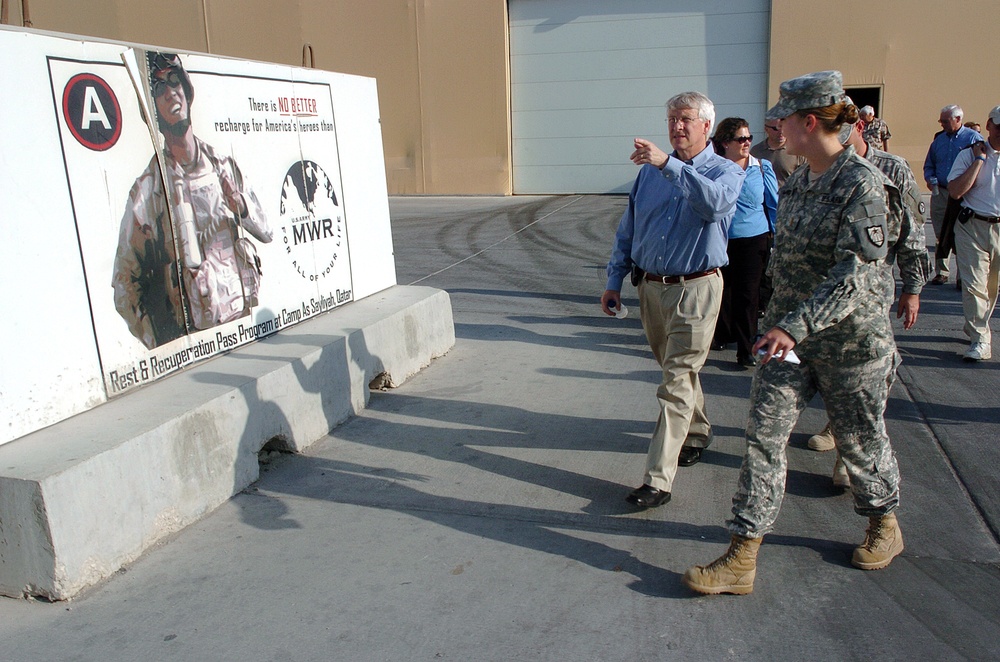 State representatives visit troops in Qatar