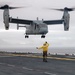 USS Iwo Jima conducts operations with V-22 Osprey