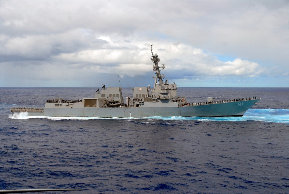 USS Pinckney participates in a sea power demonstration