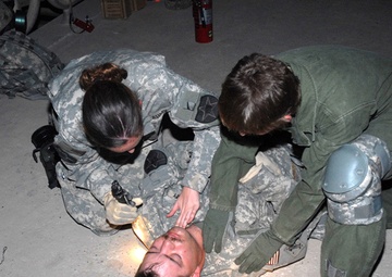 Soldiers receive firefighting training at eastern Baghdad base