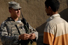 International Zone Police Airmen patrol the streets of Baghdad