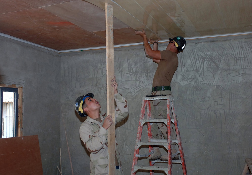 Administration Building under construction