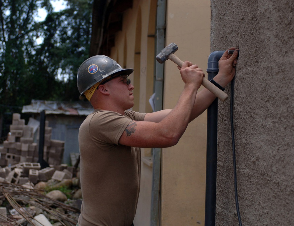 Administration Building under construction