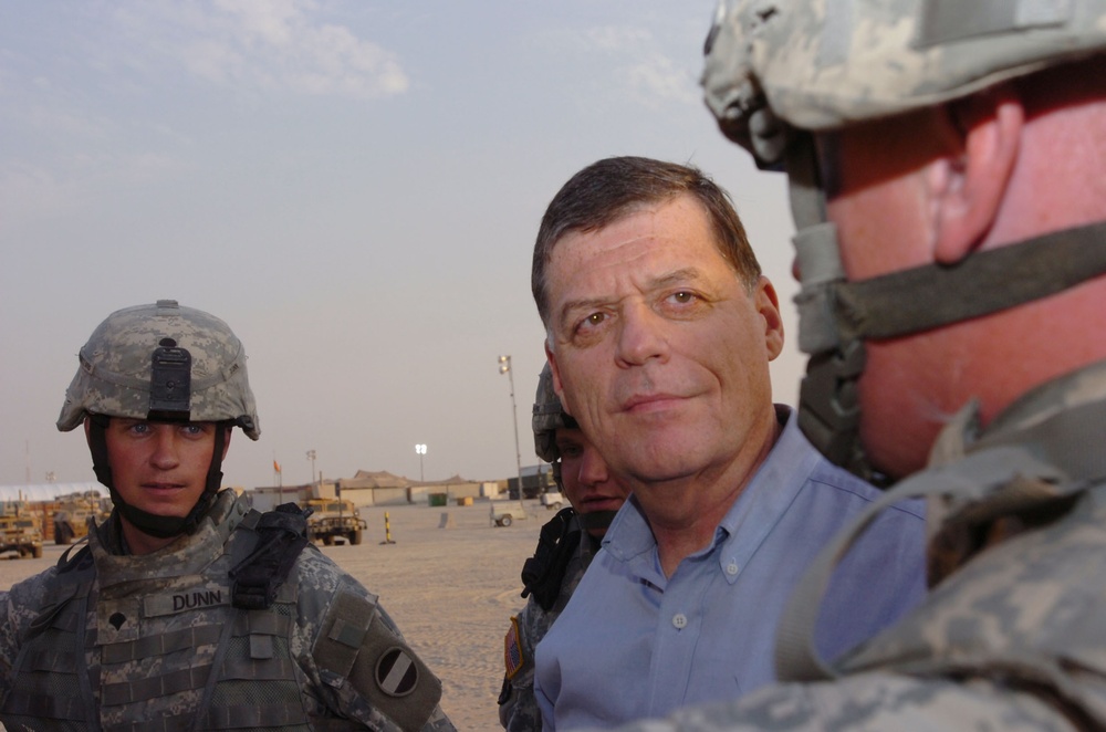 U.S. Representative visits the troops