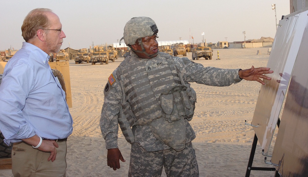 U.S. Representative visits the troops