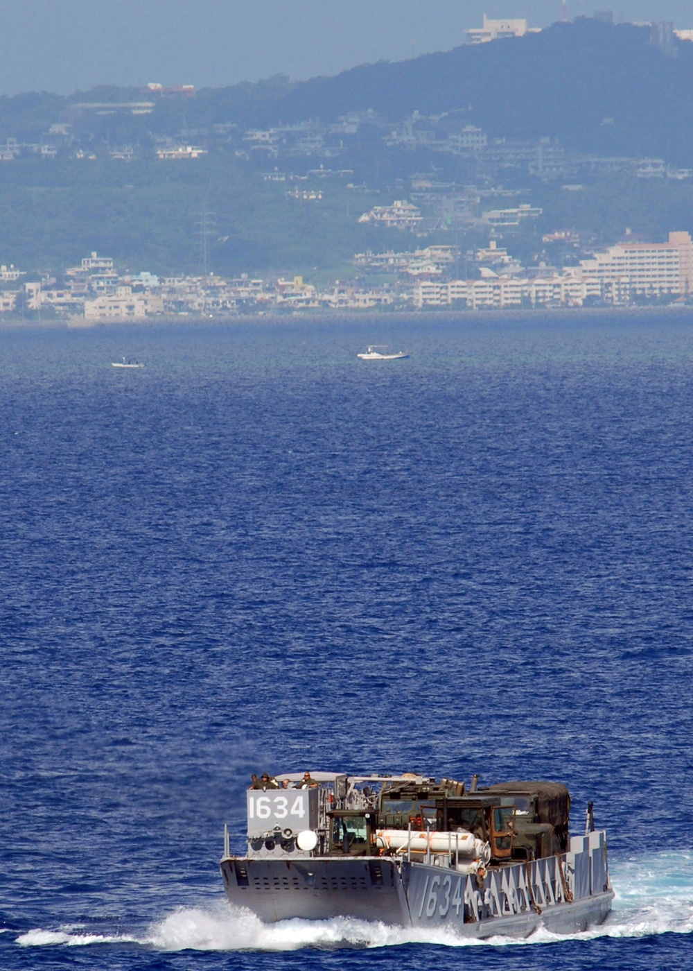 Landing Craft docks at USS Tortuga