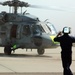 MH-60S Seahawk launches in support of the San Diego wildfires