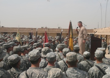 Marine general addresses troops