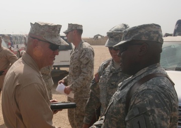 Marine general addresses troops