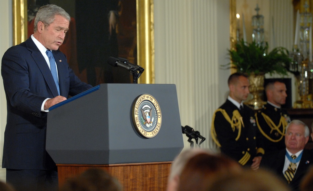 President George W. Bush Remarks During the Medal of Honor Ceremony