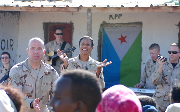 Airmen and Marines Team for Djibouti Civil Affairs Engagement
