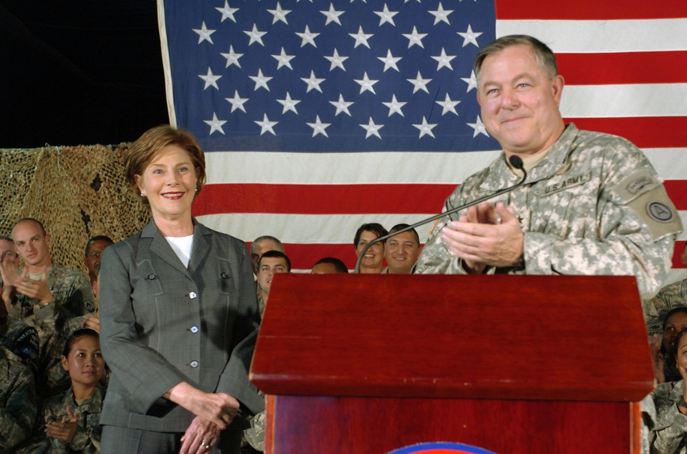 First Lady Thanks Troops