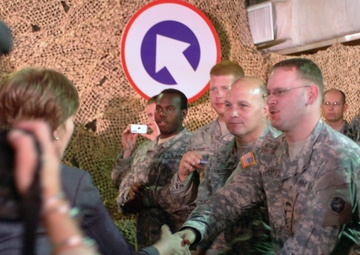 United States' First Lady Visits Troops in Kuwait