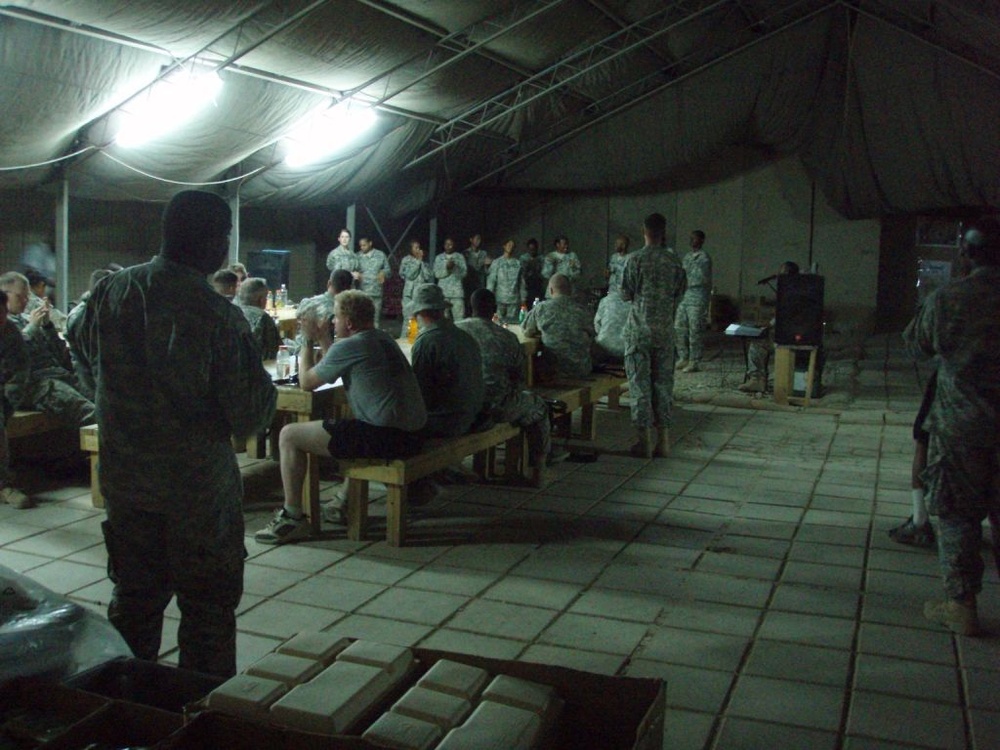 3RD HBCT gospel choir performs for Soldiers
