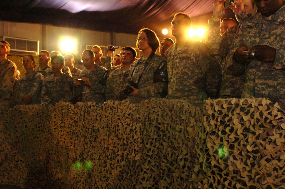 First Lady Laura Bush Visits Third Army