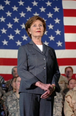 First Lady Laura Bush Visits Third Army
