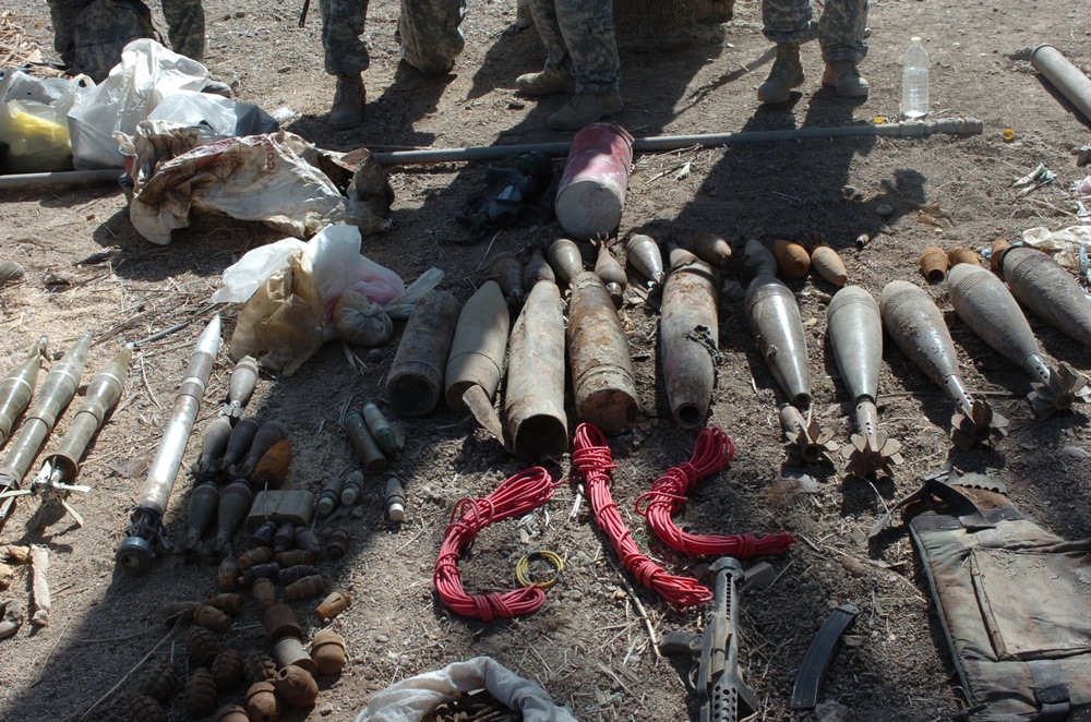 Coalition Forces net caches with material for 200 IEDs