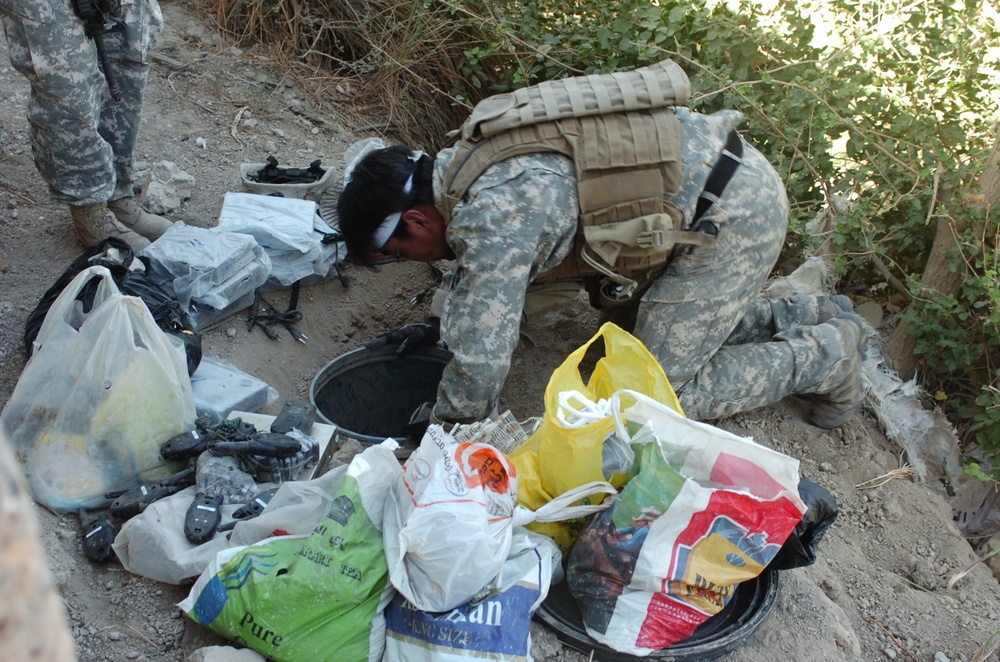 Coalition Forces net caches with material for 200 IEDs