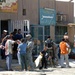 Soldiers at a small mall in Saha, Baghdad