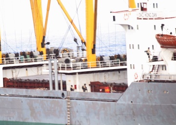 U.S. Navy Responds to North Korean Cargo Vessel Distress Call