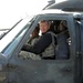 Army Chief Warrant Officer 5 Jim Myers after landing the UH-60 Blackhawk he
