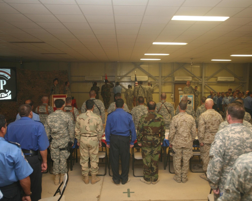 appreciation dinner on Camp Ramadi
