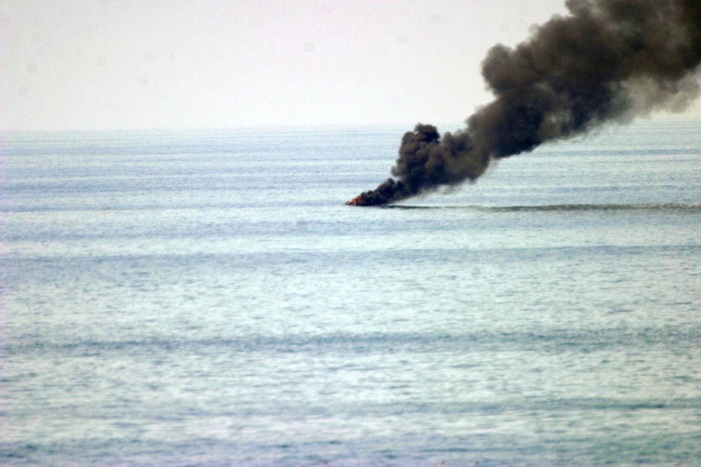 USS Porter Destroys Pirate Skiff