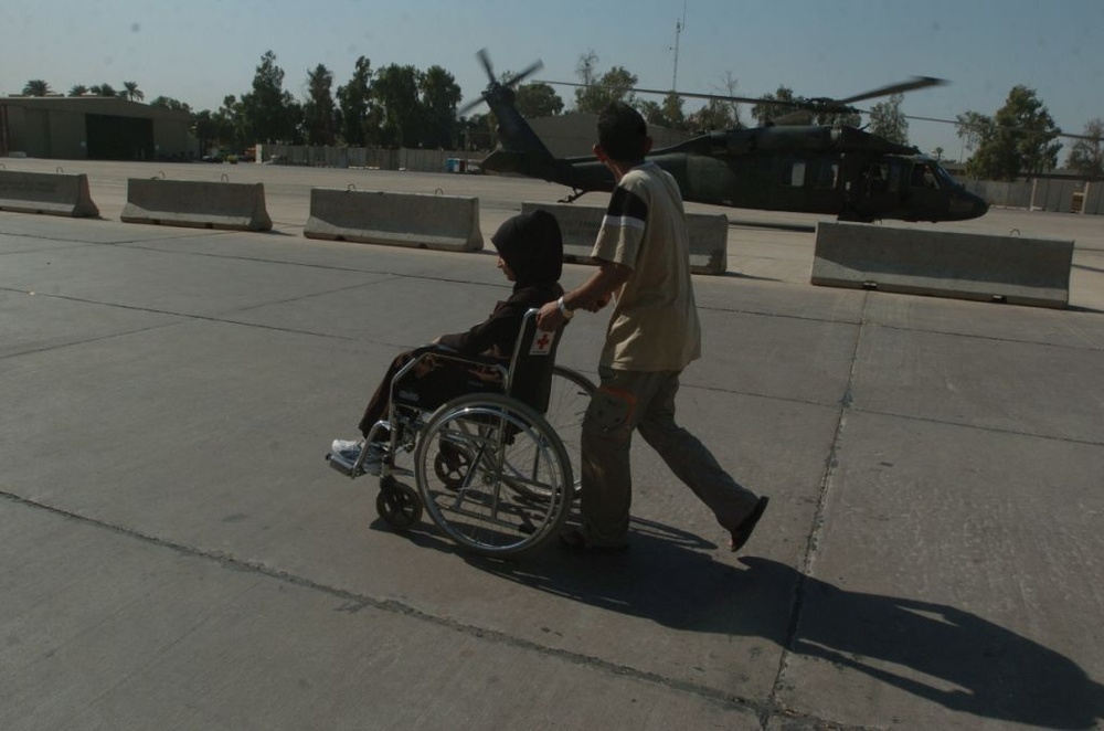 Young Iraqi woman gets a chance to walk again