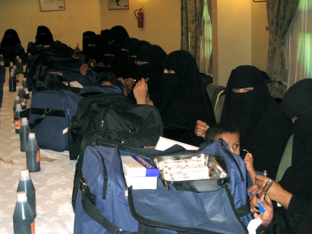 Small Footprint Made in Yemen by Female Service Members