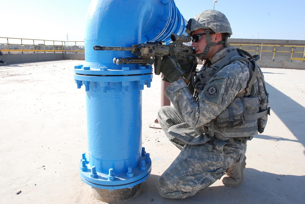 sniper team leader providing security for officials