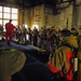 USS Frank Cable conducts advanced shipboard fire fighting course