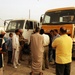 Mechanics at a maintenance shop in Ar Ramadi