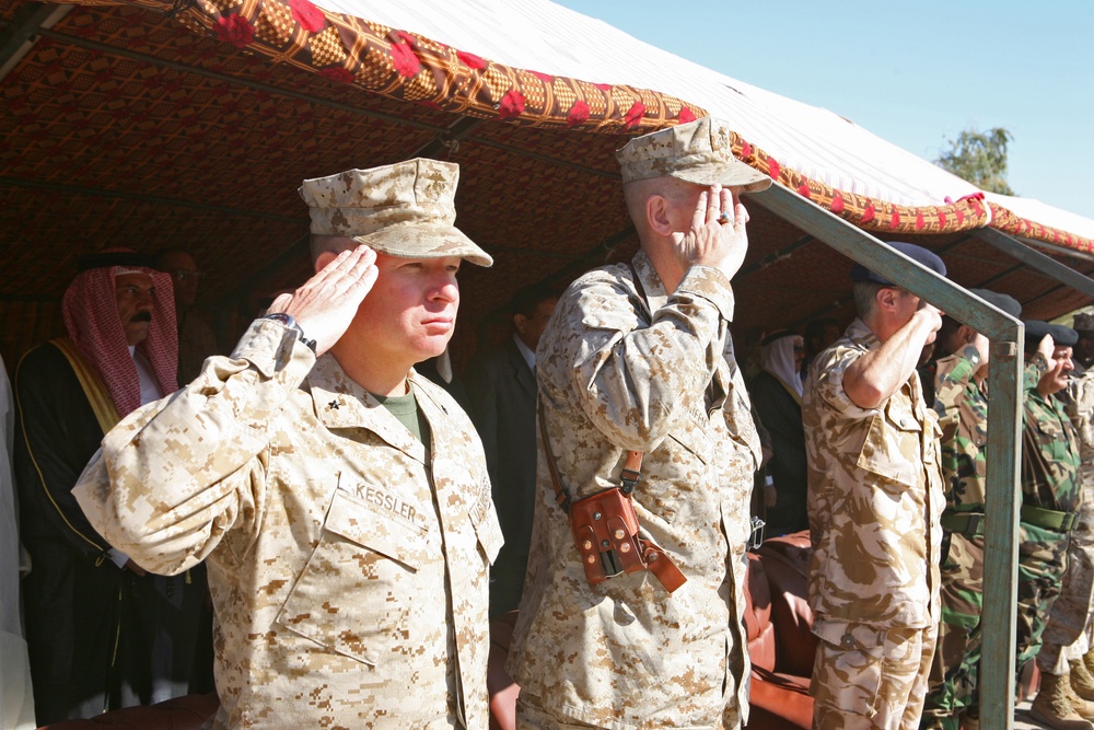 Parade at Camp Blue Diamond