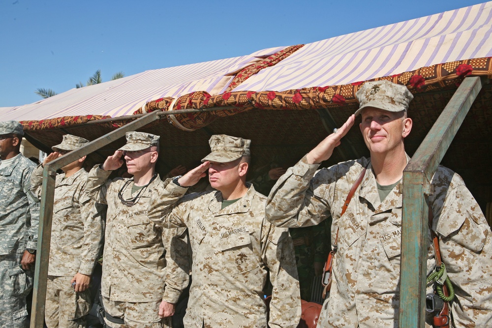 Parade at Camp Blue Diamond