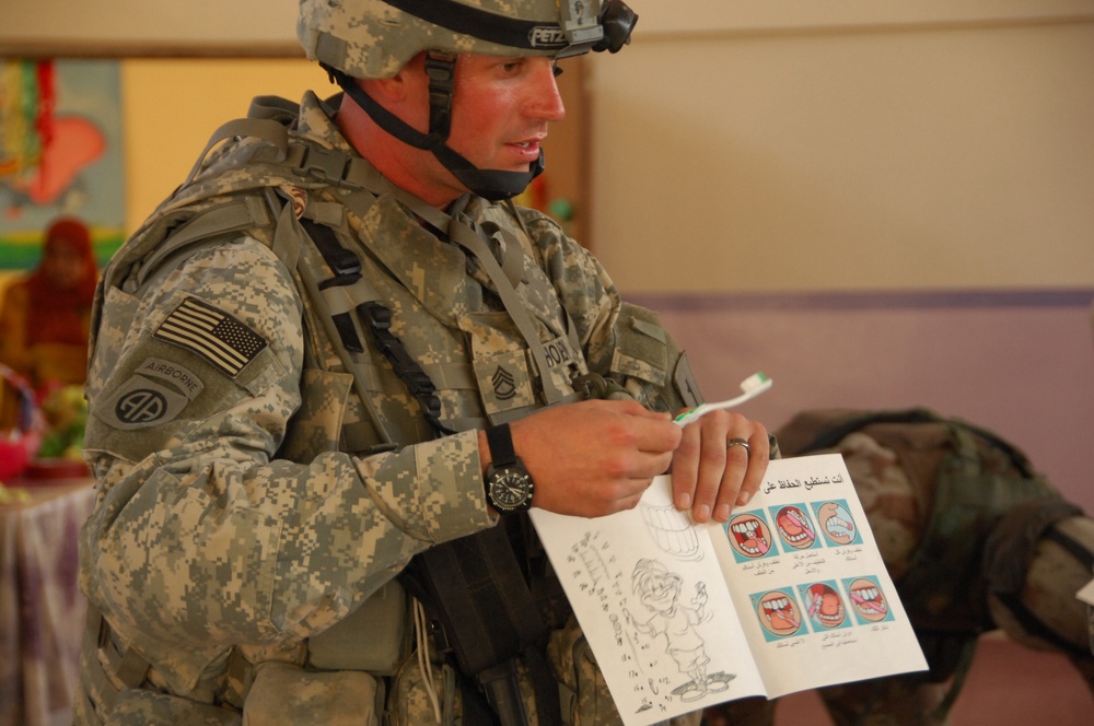 Soldiers give students a head start