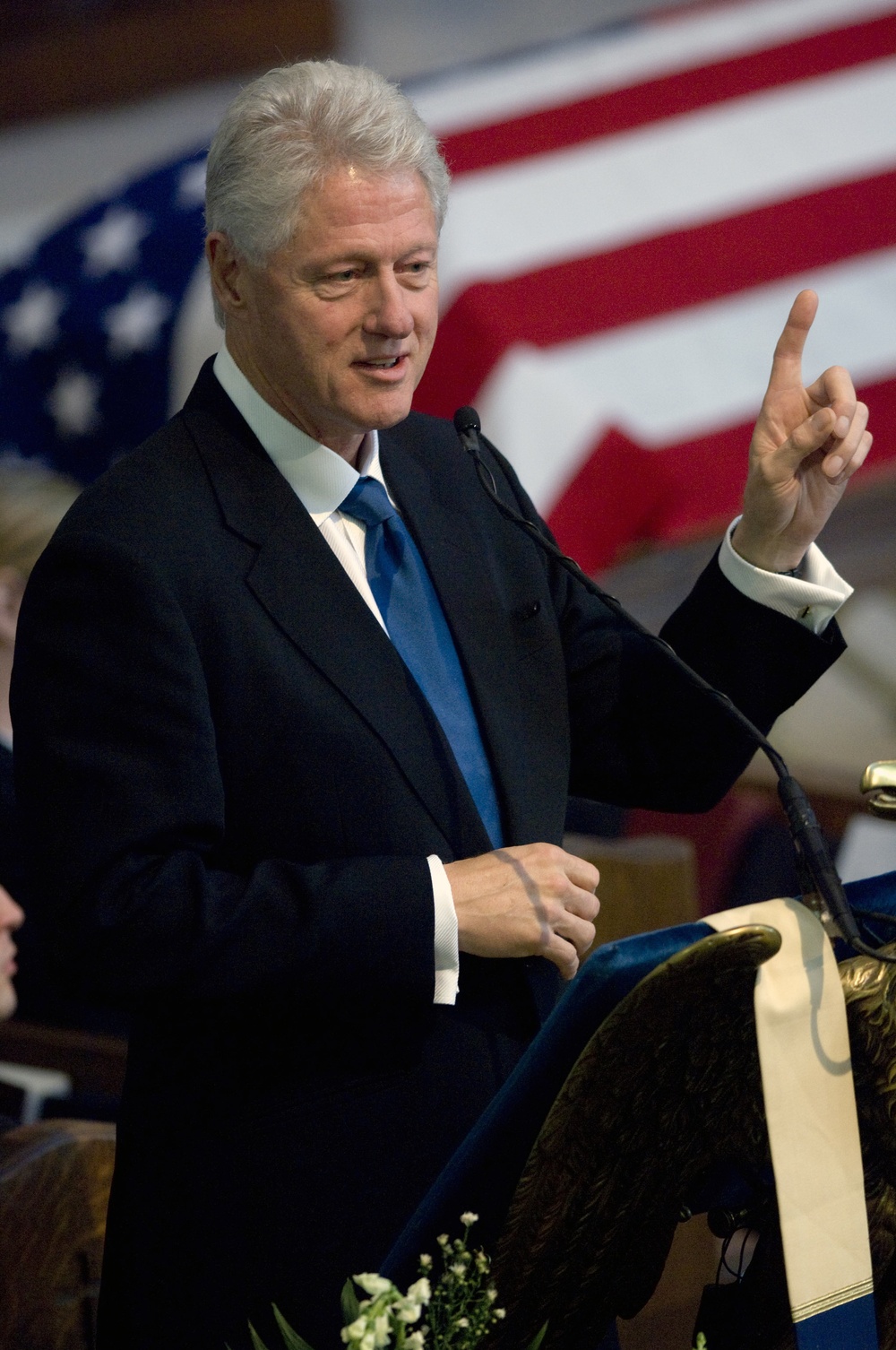 President Clinton Eulogies Adm. William J. Crowe