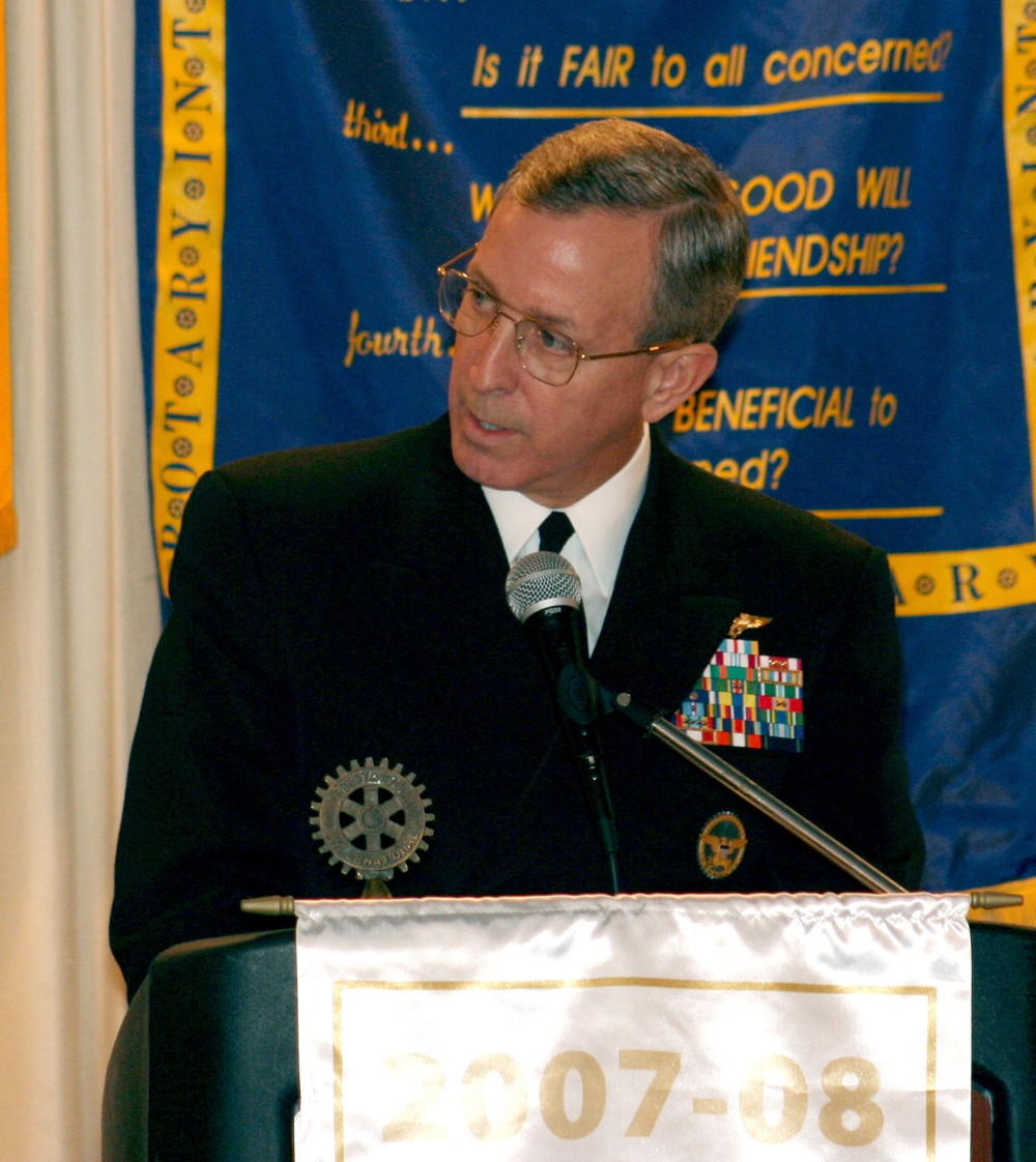 Rear admiral speaks at military appreciation luncheon