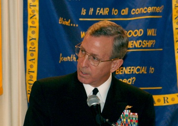 Rear admiral speaks at military appreciation luncheon