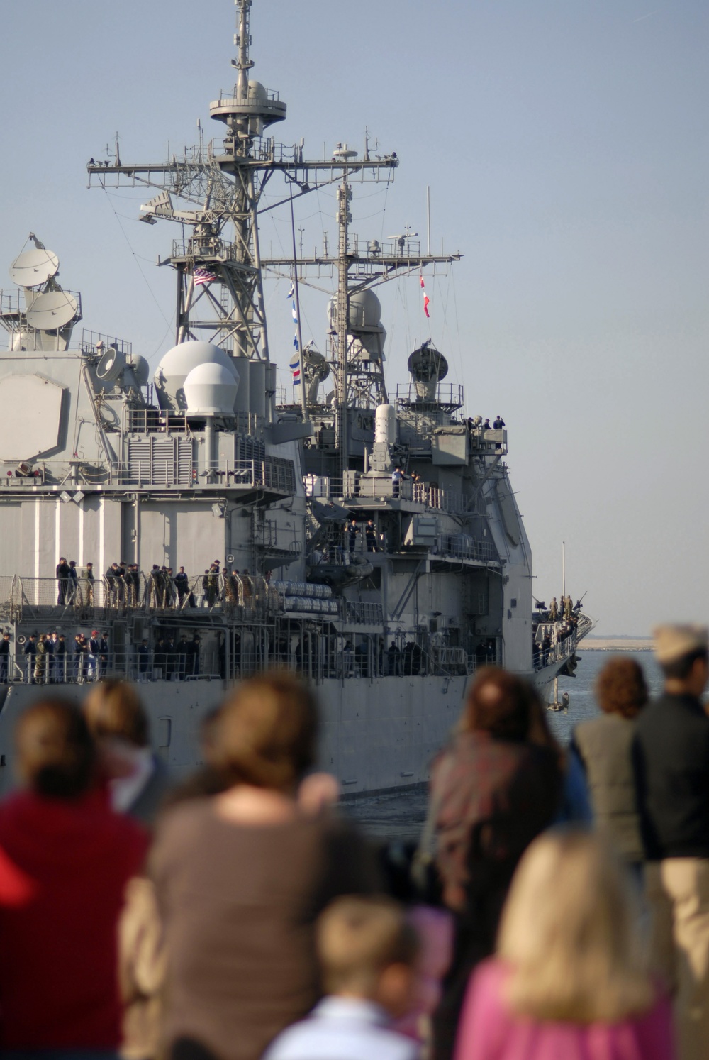 USS San Jacinto Leaves Naval Station Norfolk