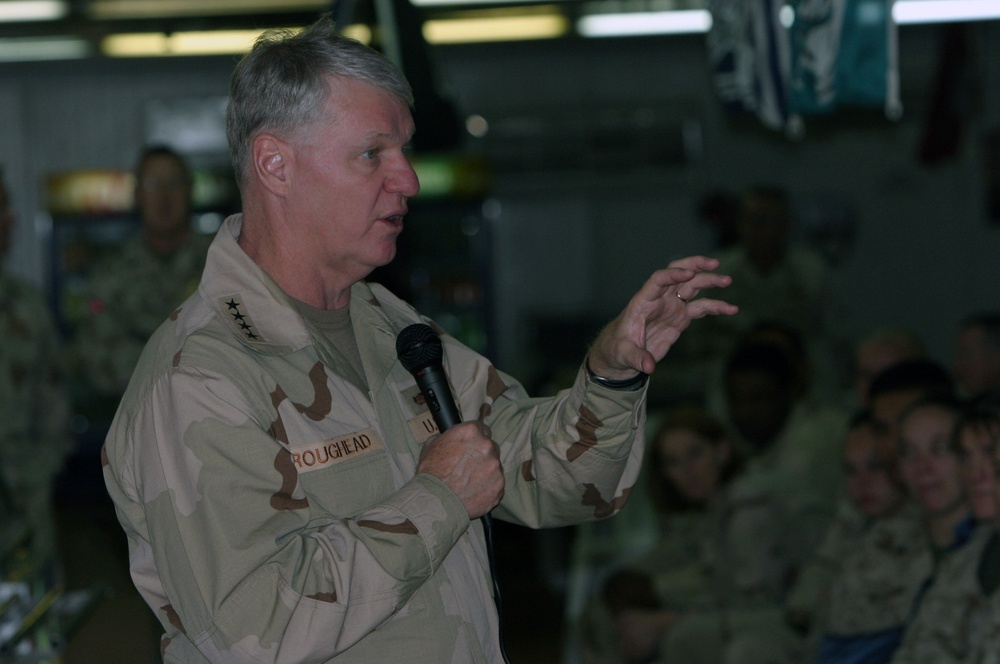 Thanking Sailors for their dedication to service