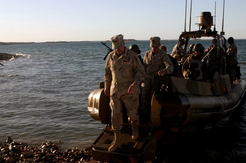 Thanking Sailors for their dedication to service