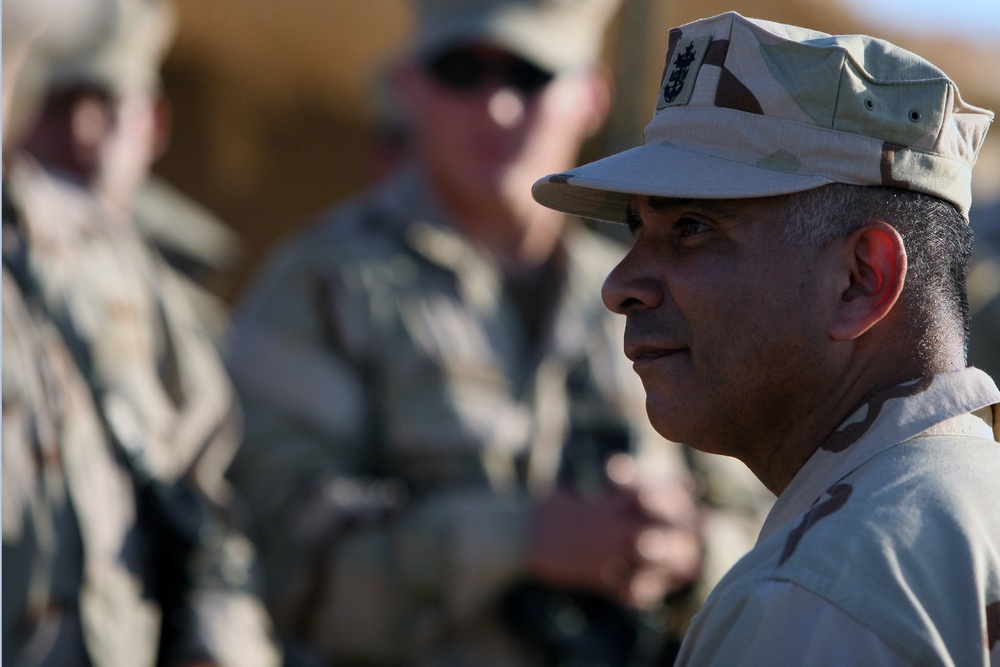 Thanking Sailors for their dedication to service